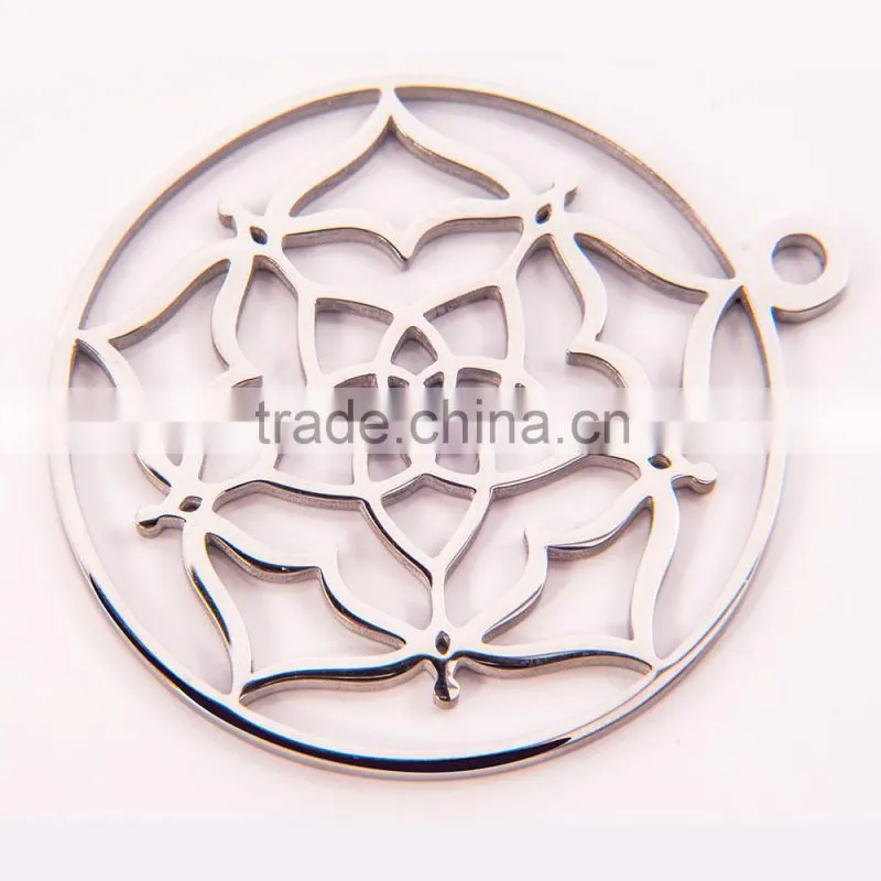 Wholesale chakra jewelry fashion long chain necklaces flower pendant