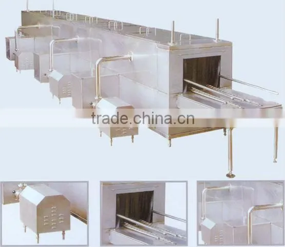 steam or electricity heating plastic crate washer