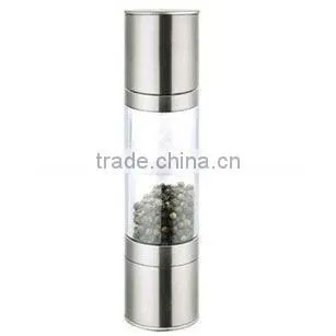 2 in 1 stainless steel manual pepper mill