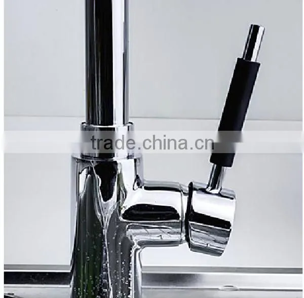 35 ceramic cartridge wall mounted kitchen mixer taps, long lasting spring brass pull out kitchen faucet