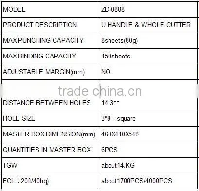 Paper&calender hole punching and binding machine