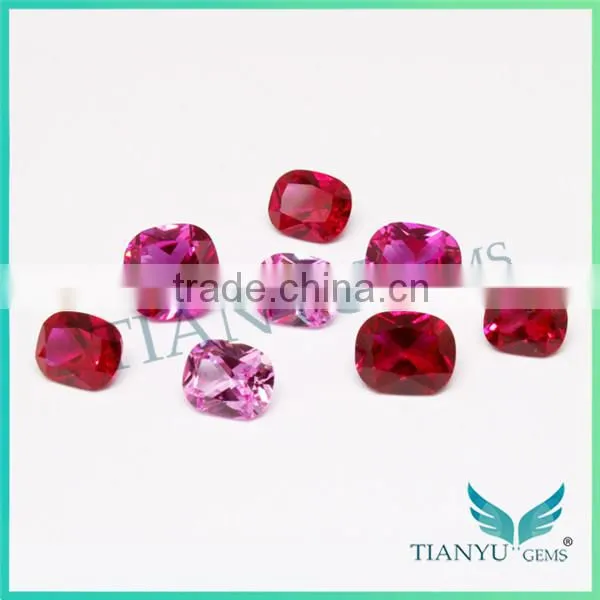 2015 wuzhou gemstone free samples natrual stone different shape synthetic ruby stone prices