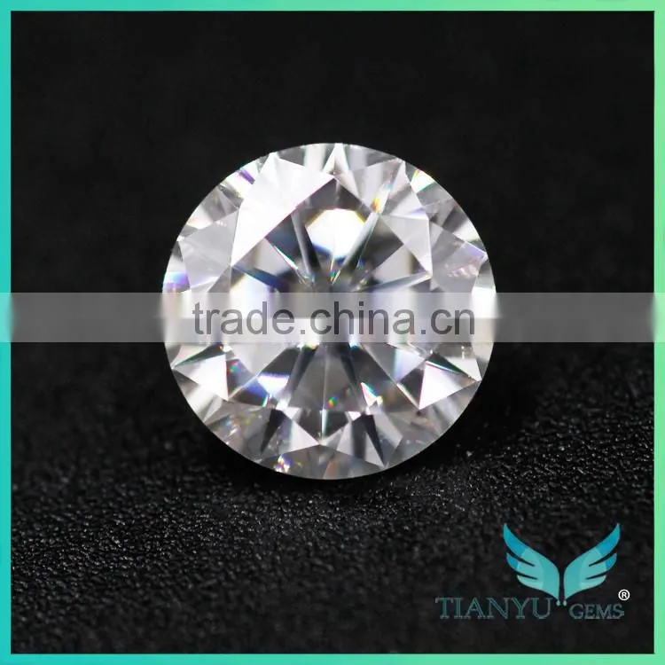 Wholesale 3 Carat Forever Brilliant D F G H Color Round Cut Moissanite Diamond Alternative Engagement Rings