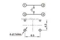 FTVDP01-G73 Micro Switch 6x6x7.3mm PCB Momentary Tactile Tact switch 50mA 12V DC