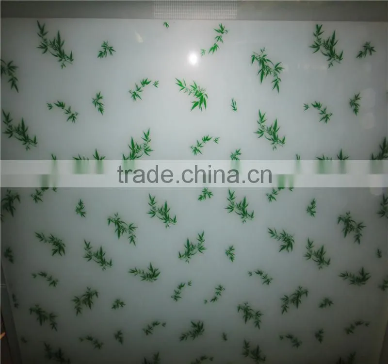 colorful design silkscreen printed glass for windows