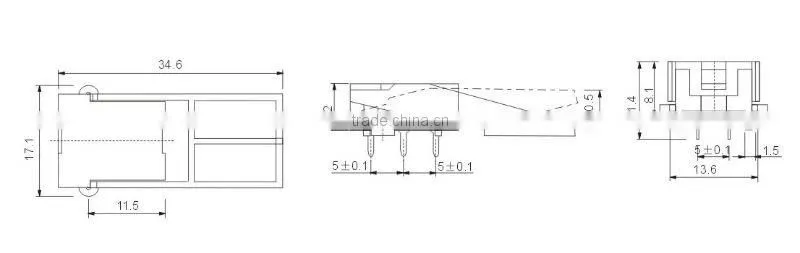 high quality telephone hook swtich for HS-22H04