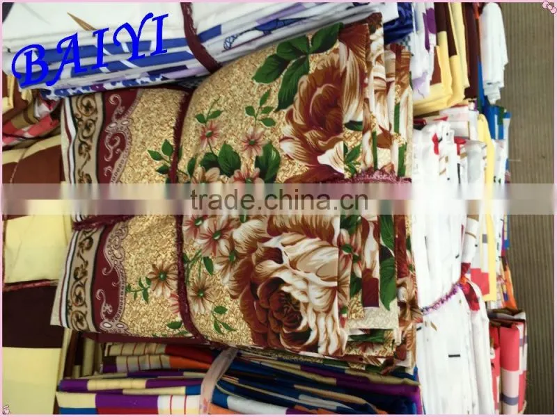 70gsm brushed 100% polyester bedsheet fabric with flora pigment printing for home textile/polyester fabric to Brazil