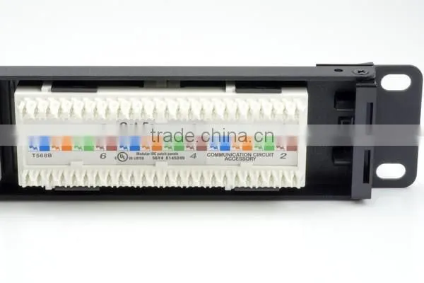Taiwan Manufacturer 24-Port 110 and LSA+ IDC Unshielded Modular Patch Panel