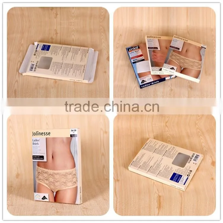 wholesale customized gift packing paper box woman underwear apparel boxes