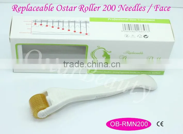 Derma roller needles auto mts dermaroller wrinkle eraser --(Replaceable Derma Roller )