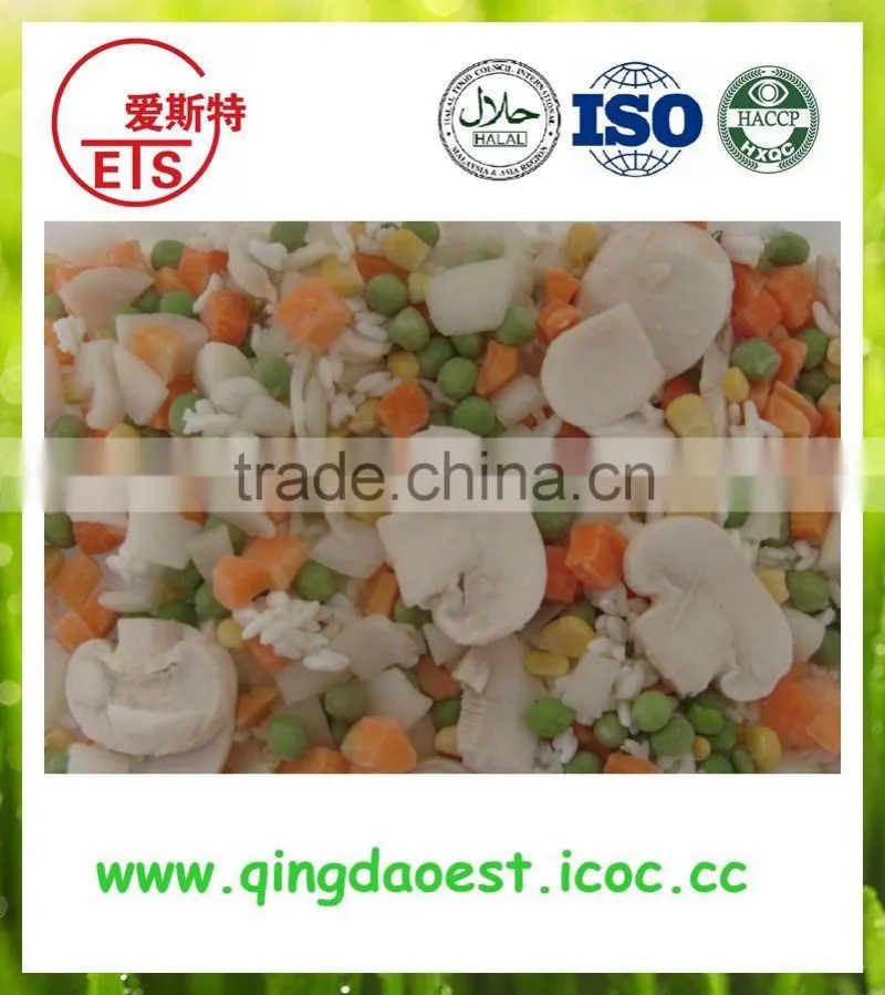 Chinese high quality frozen mixed organic vegetables