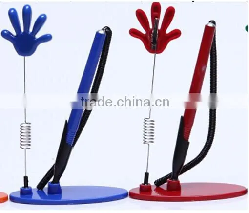 Wholesale Promotional gifts plastic table pen desk pen/Bank advsertising desk pen/Desk stand pens on sell