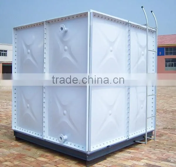 Large volume hot dip galvanized steel water tank