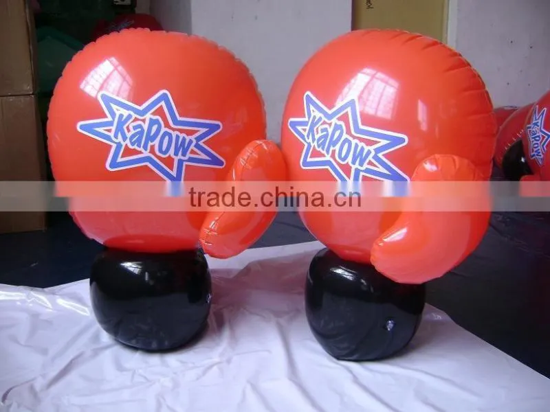 PVC inflatable punching bag PVC inflatable boxing gloves