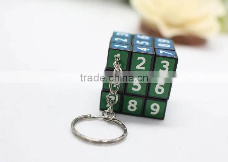 best sale magic cube keychain with custom logo,various color,with high quality,OEM orders are welcome