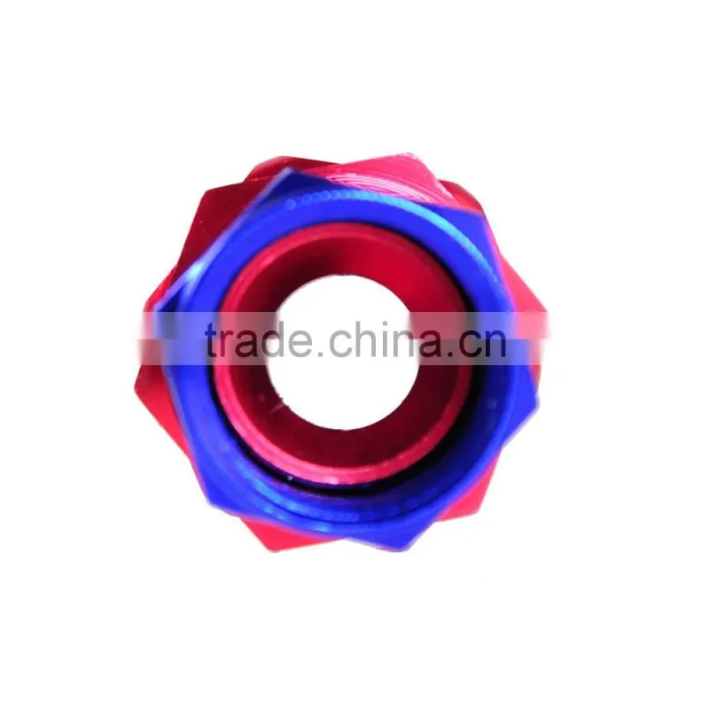 Red AN8 AN-8 8 AN Straight Push Lock Swivel Fitting Hose End Oil Fuel Adaptor
