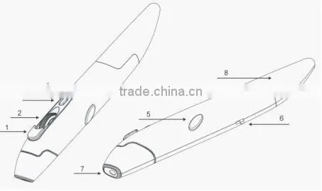 1000 dpi 2.4g wireless presentation pc pen click mouse