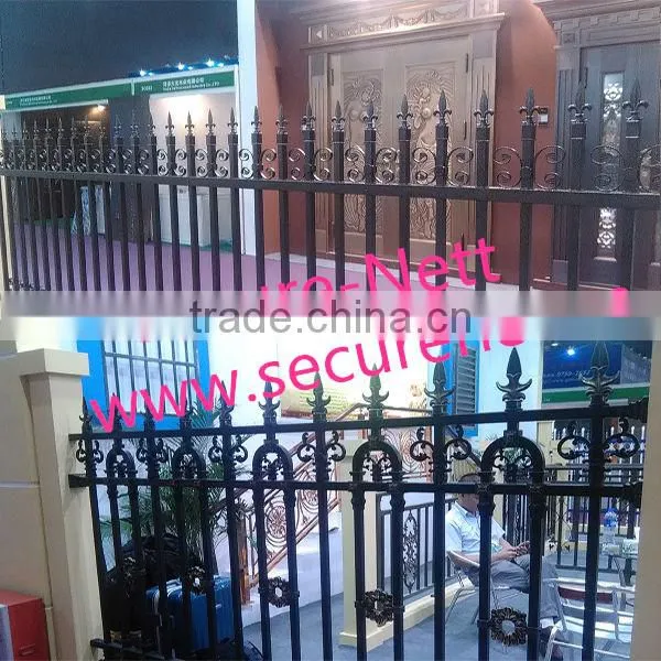 ornamental galvanized spray factory rails with spear top/modern railing designs/railing stainless steel outdoor
