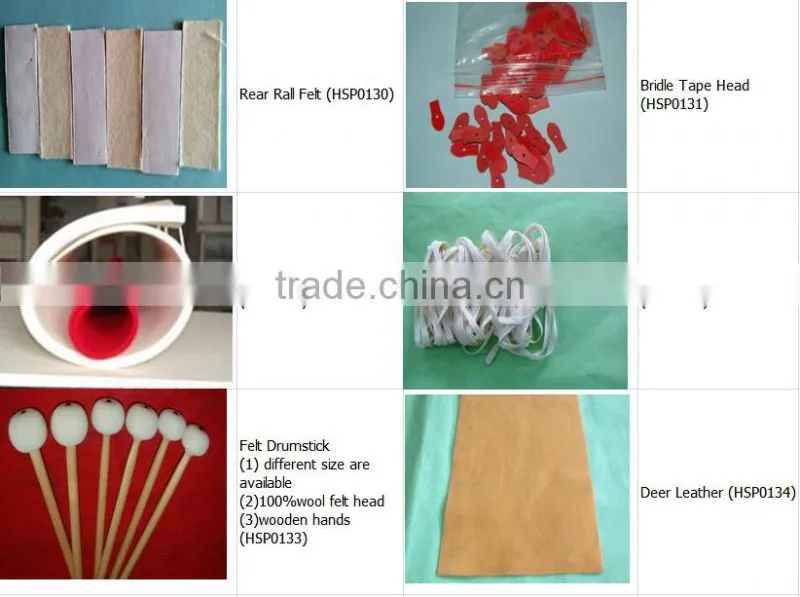 china suppliers piano triangle felt belt