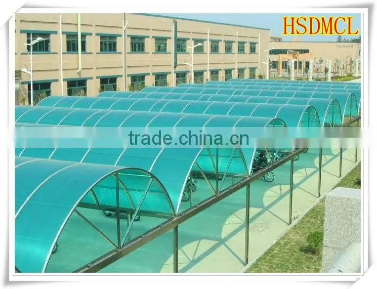 China steel structure carports garages with polycarbonate roof for sale