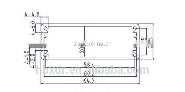 waterproof Aluminum control enclosure for electronic instrument