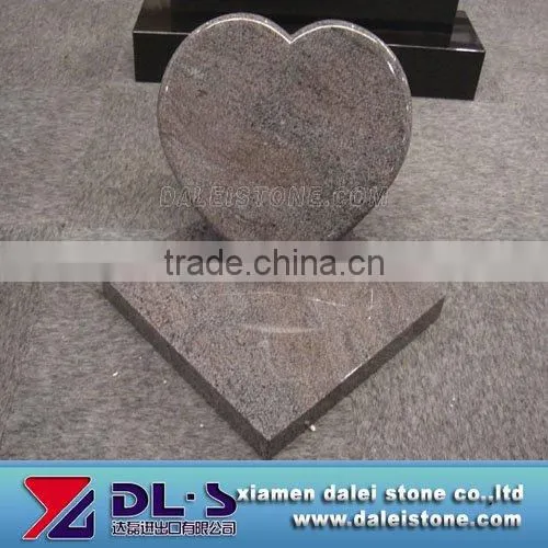 Pink Red Polished Granite Headstone And Tombstone