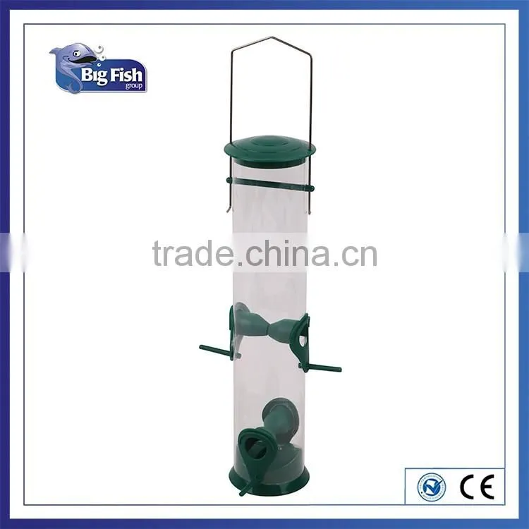Plastic Garden Bird Feeder Wild Hanging Wood Birdseed Container 2 Holes Choose