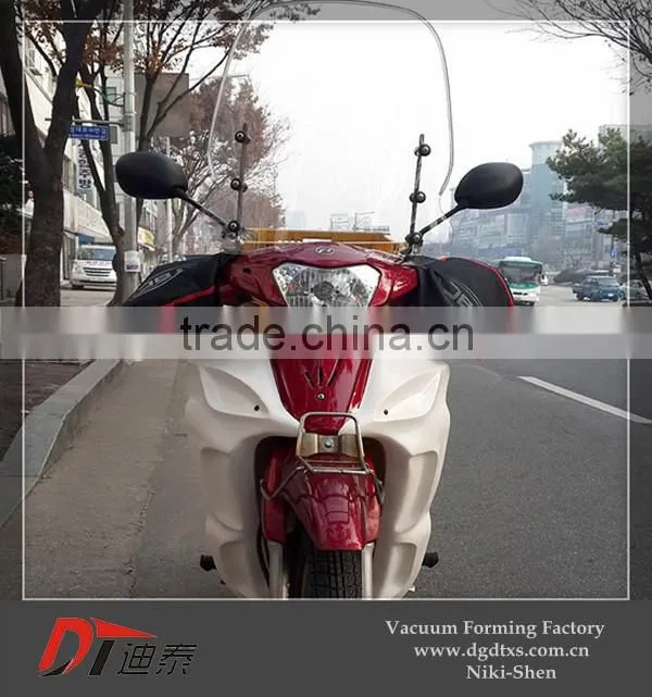 OEM grey motorcycle air baffle cover by vacuum forming
