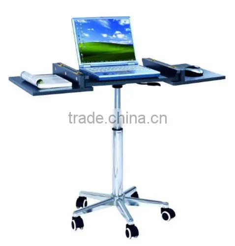 Adjustable Rolling Portable Mobile Computer Notebook Desk Stand Laptop Table