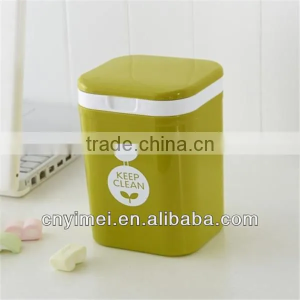 plastic cartoon dustbin,colourful dustbin,mini dustbin
