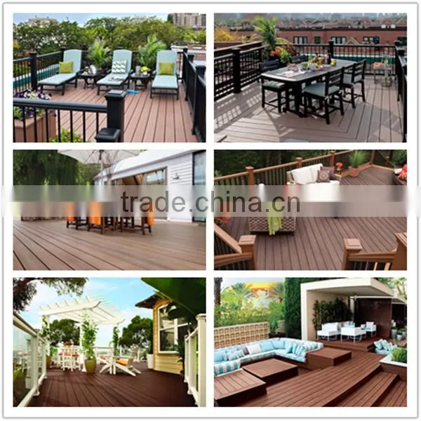The factory wholesale wpc outdoor flooring surface with groove and woodgrain