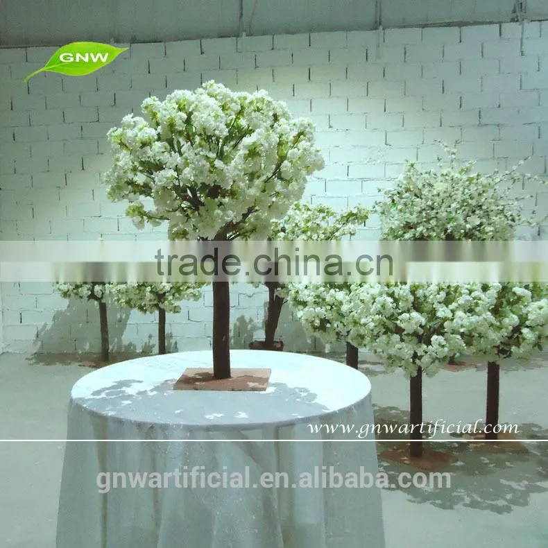 GNW BLS081 6ft decorative red color fake blossom wooden tree branch centerpiece for wedding use