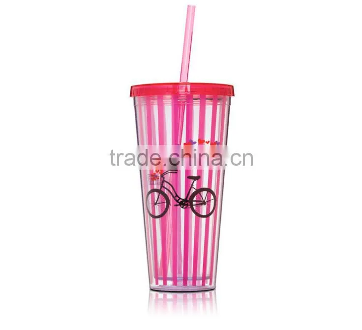 China Manufacture Custom Logo 16oz Plastic Ice Cup