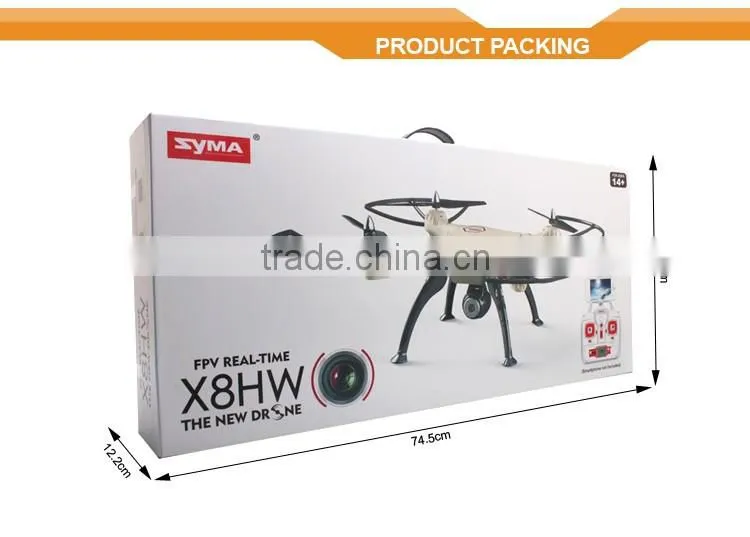 Newest Syma X8HW Hover FPV Drone with HD Camera 2.4G Dron RTF RC Helicopter