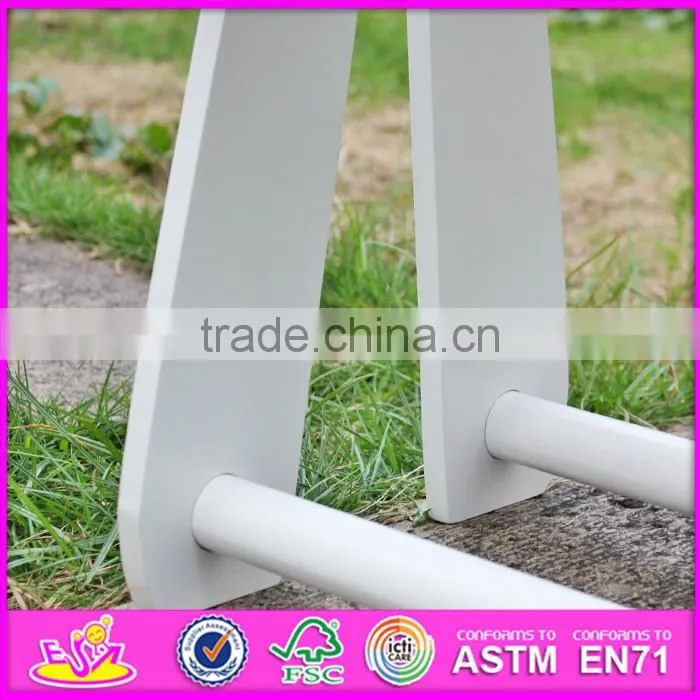 2016 new design white wooden kids play table for study W08G183