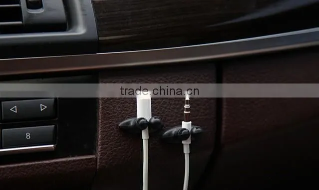 2016 new patent car Mini self stick multipurpose convenient bundle wire clamp