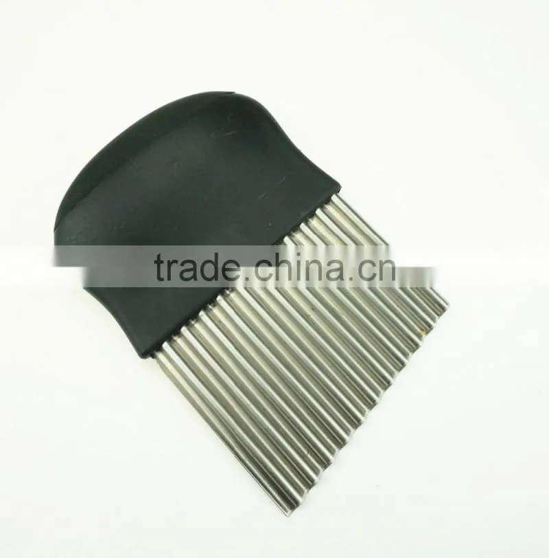 42014 stainless steel cheese vegetable crinkle cutter