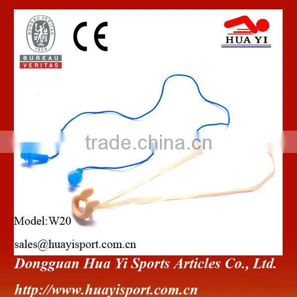 Highest Quality Swimming Soft Silicone Ear Plugs With PU String