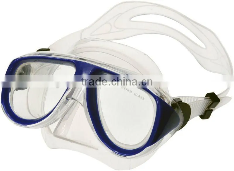 Fashionable comfortable fit scuba watersports mask snorkel and fins diving set