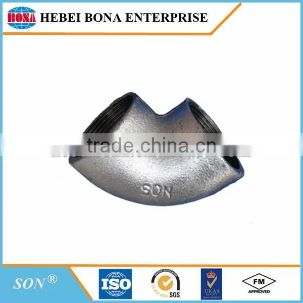 Malleable iron Two Times galvanized pipe fittings