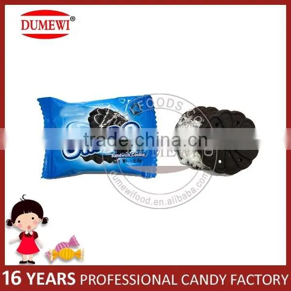 Mini Black Chocolate Coated Sandwich Biscuits