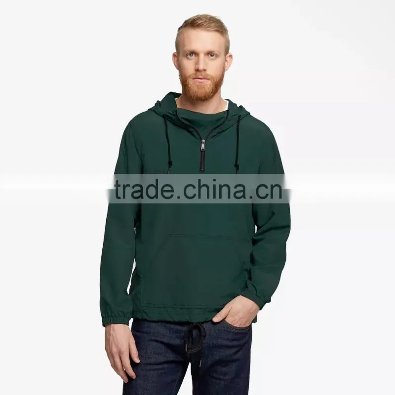 pullover style waterproof winder water resistant Nylon windbreaker jacket