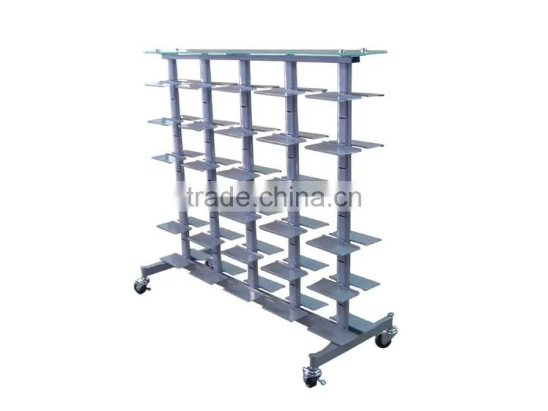 2015 sneakers women shoes window display 50 pair round shoe rack