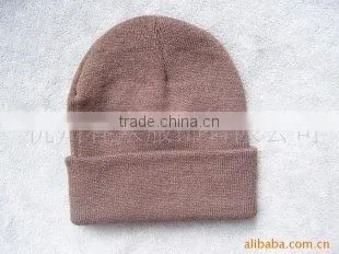 plain export double layer pure color cheap winter warm hats factory