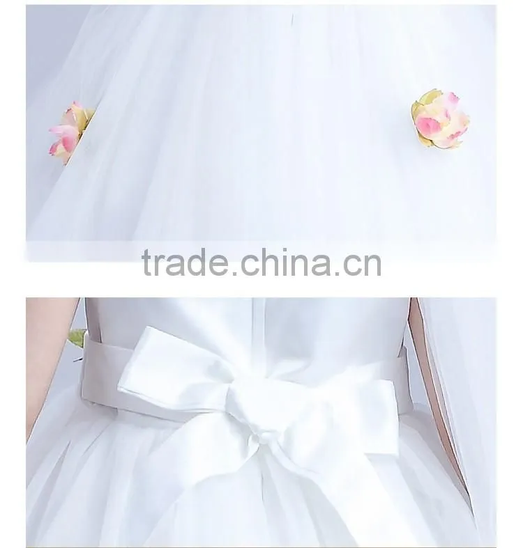 2017 dress for children with customizable sash child white angel dresses
