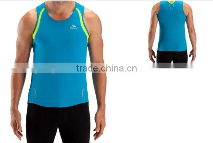 Custom CoolMax Dryfit Moisture Wicking Sleeveless Running Shirts for Men