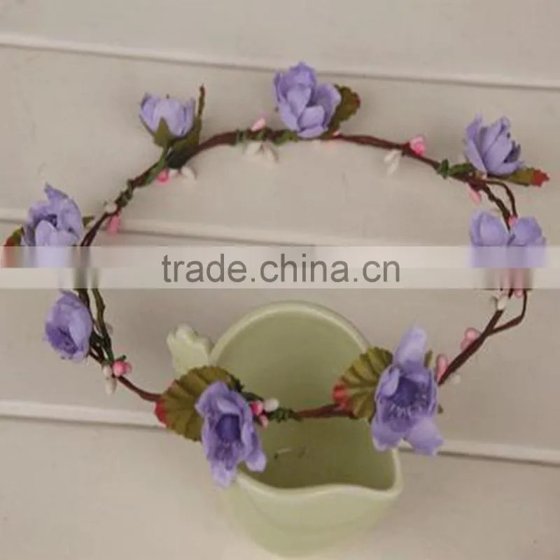 Hunter Multi Flower Bridal Headpiece Floral Halo Floral Head Wreath
