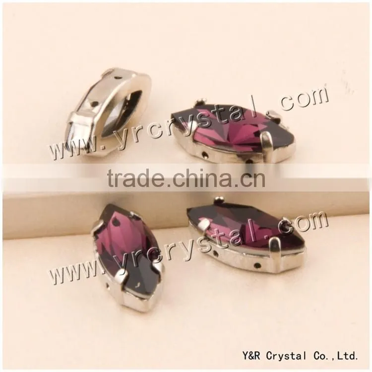 Navette crystal fancy stone 5*10mm,7*15mm, 9*18mm 17*32mm amethyst crystal rhinestone