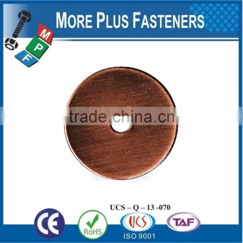 Made in Taiwan Low Carbon Zinc Finish Silicon Bronze Stainless Sleet Thick Fender Washer