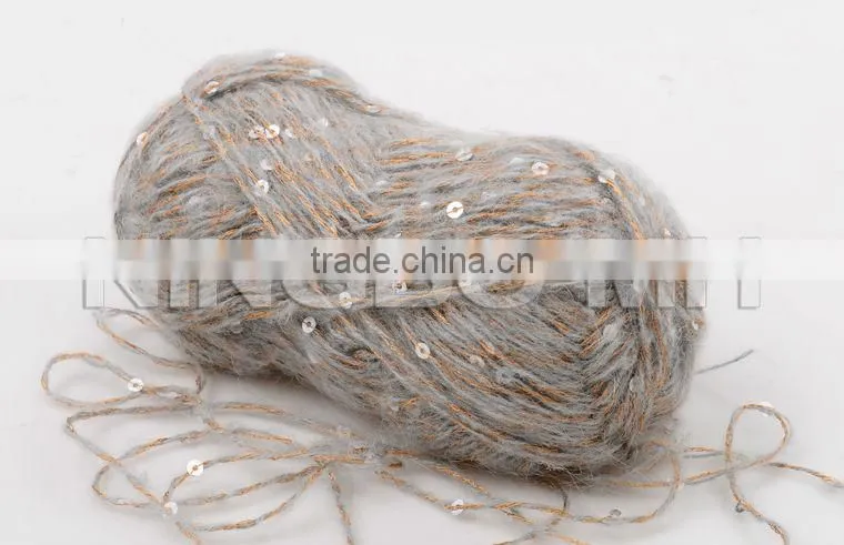 Poly acrylic fancy knitting yarn